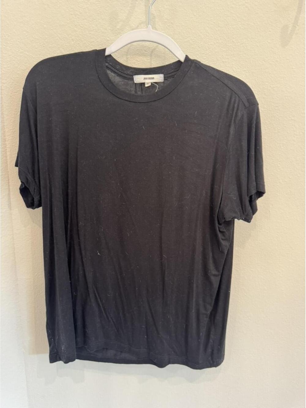 Joah Brown Black Crew Neck T-Shirt Size M/L
